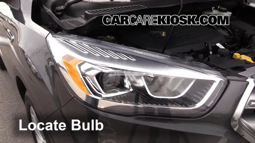 2018 Ford Escape SE 1.5L 4 Cyl. Turbo Éclairage Feux de route (remplacer l'ampoule)